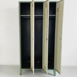Pamono Vintage Industrial French Green Locker><noscript><img width=