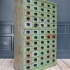 Pamono Vintage Industrial Metal Drawer Cabinet, 1920s> Dressers, Commodes & Chests