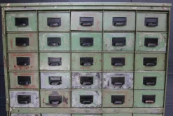 Pamono Vintage Industrial Metal Drawer Cabinet, 1920s><noscript><img width=