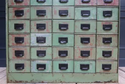 Pamono Vintage Industrial Metal Drawer Cabinet, 1920s><noscript><img width=