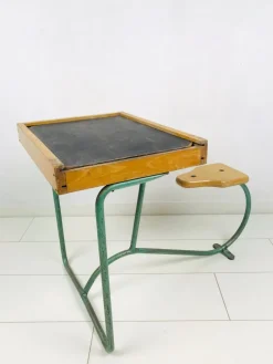 Best Pamono Vintage Industrial Metal and Wood Children's Desk