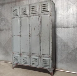 Pamono Vintage Industrial Metal 4-Door Locker><noscript><img width=