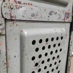 Pamono Vintage Industrial Metal 4-Door Locker><noscript><img width=