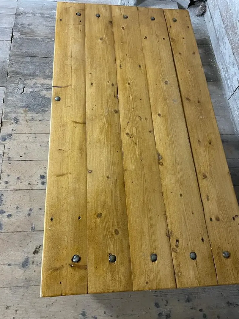 Pamono Vintage Industrial Spruce Workbench> Worktables & Workbenches
