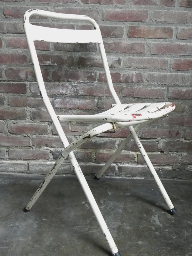 Outlet Pamono Vintage Industrial Steel Folding Chair