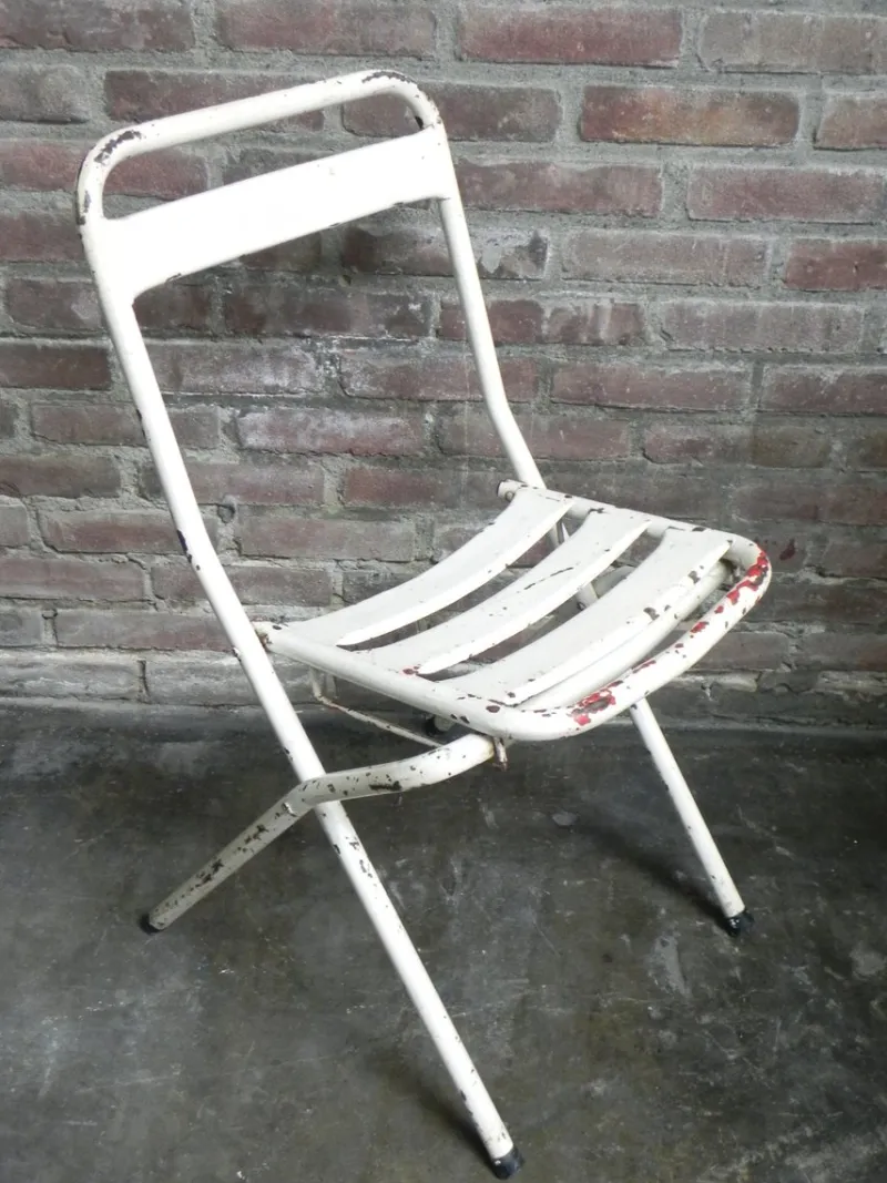 Outlet Pamono Vintage Industrial Steel Folding Chair
