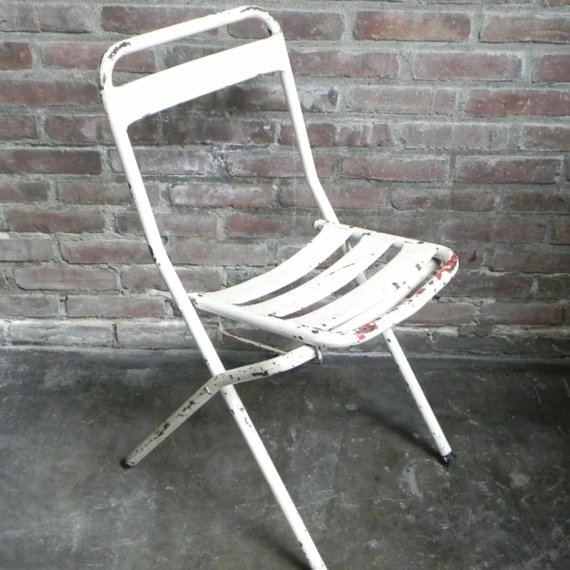 Outlet Pamono Vintage Industrial Steel Folding Chair