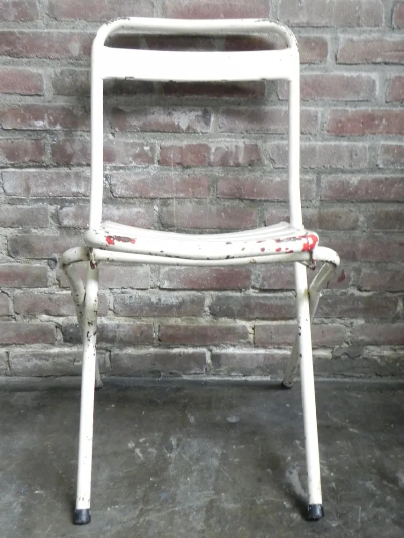 Outlet Pamono Vintage Industrial Steel Folding Chair