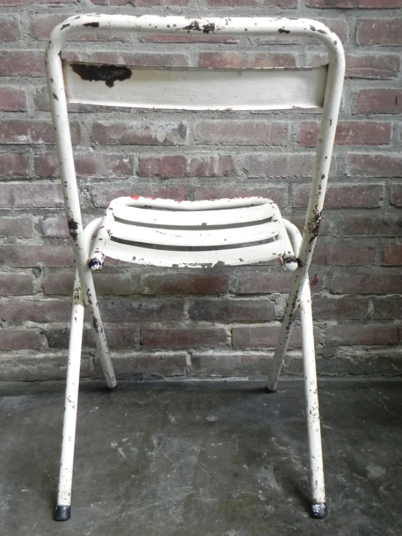 Outlet Pamono Vintage Industrial Steel Folding Chair