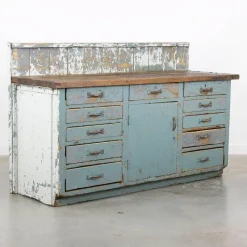 New Pamono Vintage Industrial Work Counter