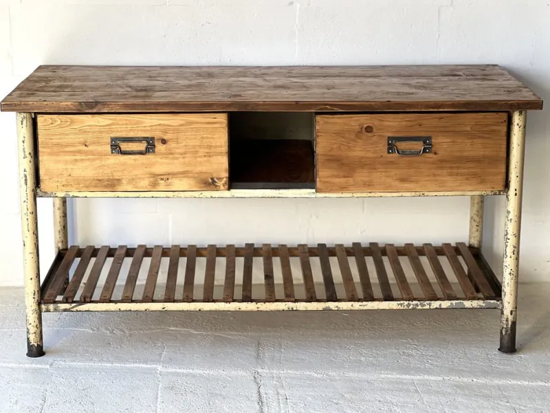 Outlet Pamono Vintage Industrial Workbench, 1960