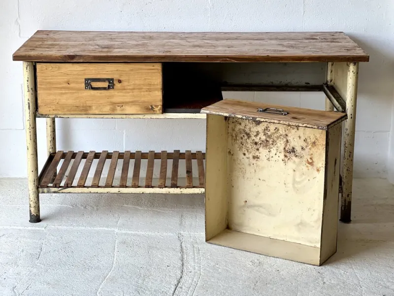 Outlet Pamono Vintage Industrial Workbench, 1960