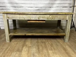 Pamono Vintage Industrial Workbench in Spruce><noscript><img width=