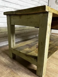 Pamono Vintage Industrial Workbench in Spruce><noscript><img width=