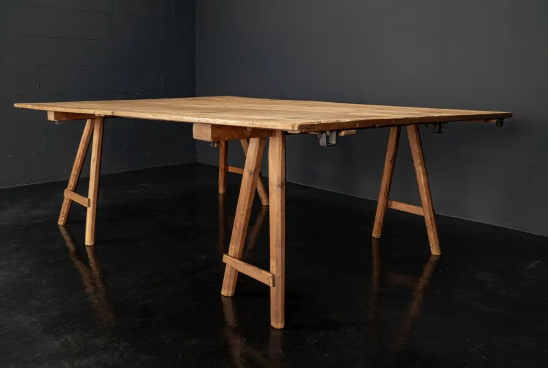Pamono Vintage Industrial Worktable, 1920s> Worktables & Workbenches