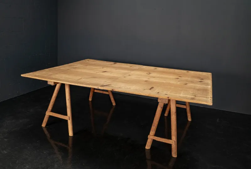 Pamono Vintage Industrial Worktable, 1920s> Worktables & Workbenches