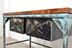 Pamono Vintage Industrial Worktable, 1950s><noscript><img width=