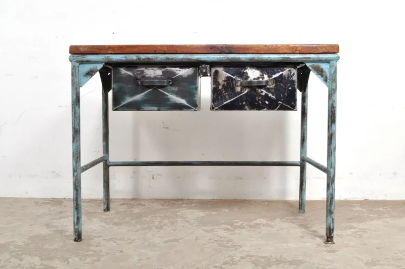 Pamono Vintage Industrial Worktable, 1950s> Worktables & Workbenches