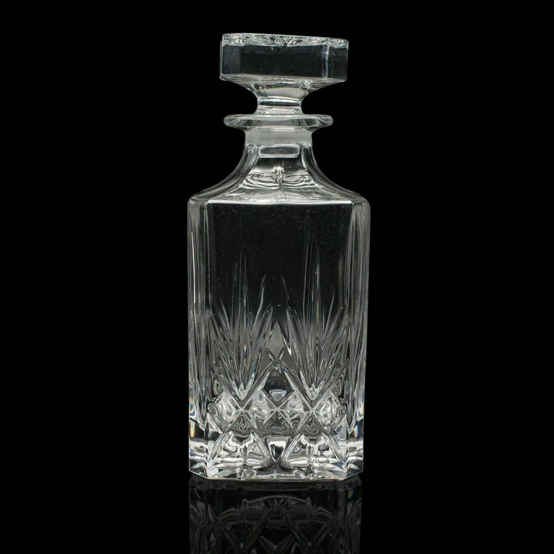 Hot Pamono Vintage Irish Whiskey Decanter with Cut Crystal Glass, 1960s
