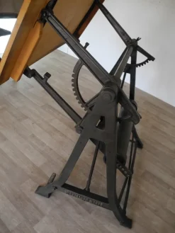 New Pamono Vintage Iron Architects Drawing Table, 1920s