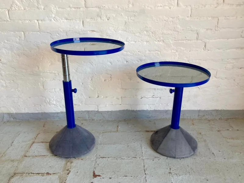 Pamono Vintage Italian Adjustable Tables, 1980s, Set of 2> Coffee & Side Tables