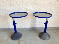 Pamono Vintage Italian Adjustable Tables, 1980s, Set of 2><noscript><img width=