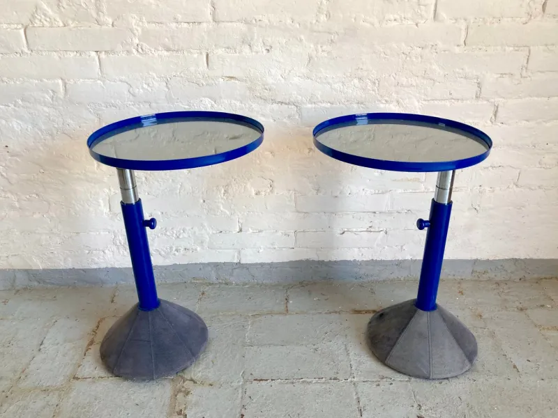 Pamono Vintage Italian Adjustable Tables, 1980s, Set of 2> Coffee & Side Tables