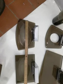 Pamono Vintage Italian Bathroom Set from Fontana Arte, 1960s, Set of 13><noscript><img width=