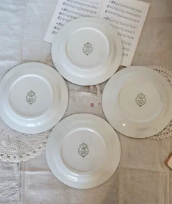 Pamono Vintage Italian Blue and White Porcelain Dinner Plates from Nueva Fontebasso, Set of 4> Dinner Plates & Bowls