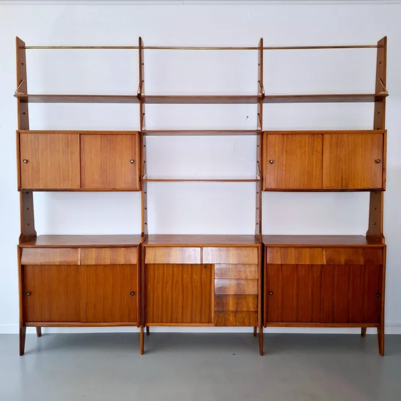 Pamono Vintage Italian Bookcase, 1950s> Shelves & Wall Units