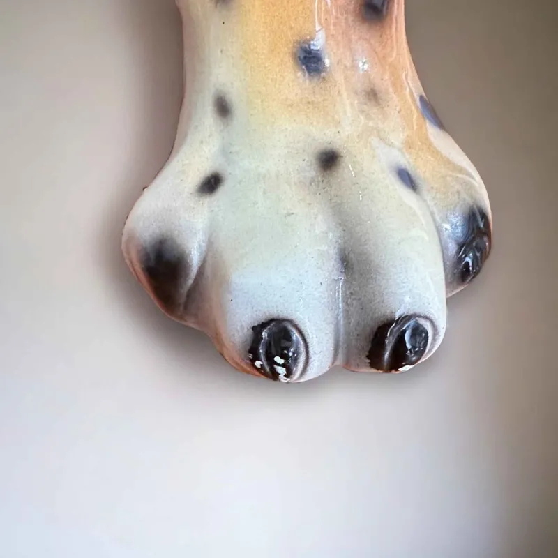 Pamono Vintage Italian Ceramic Leopard Sculptures, 1950s, Set of 2