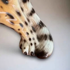Pamono Vintage Italian Ceramic Leopard Sculptures, 1950s, Set of 2