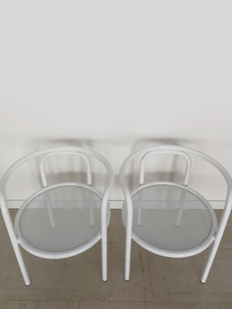 Pamono Vintage Italian Chairs by Gae Aulenti for Poltronova, 1960s, Set of 8> Garden Seating