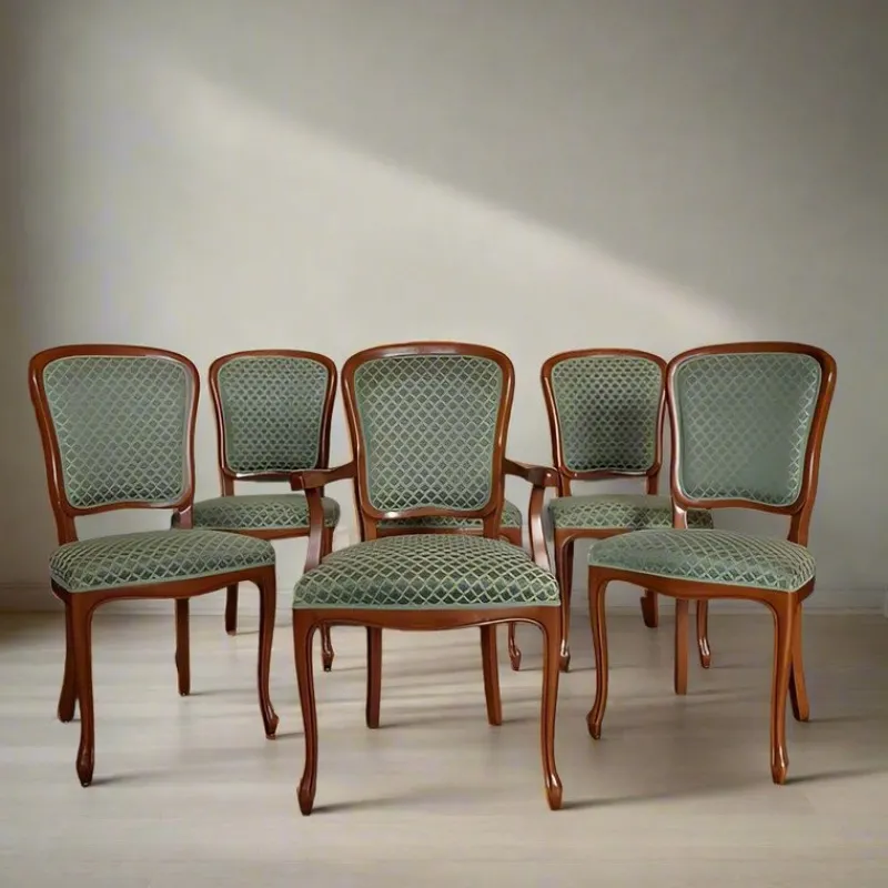 Pamono Vintage Italian Chairs from Selva, Set of 6> Side Chairs & Dining Chairs
