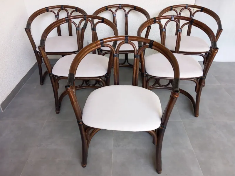 Pamono Vintage Italian Chairs, 1970s, Set of 6> Living Room Sets