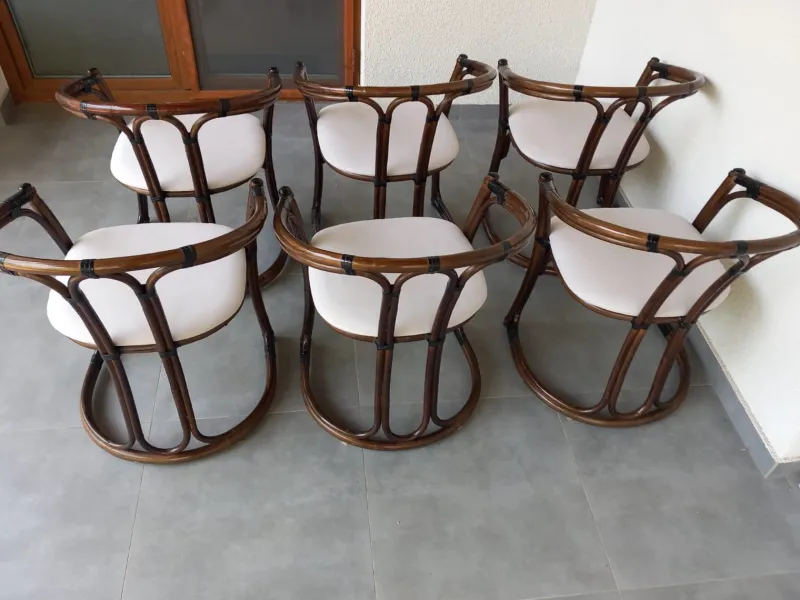 Pamono Vintage Italian Chairs, 1970s, Set of 6> Living Room Sets