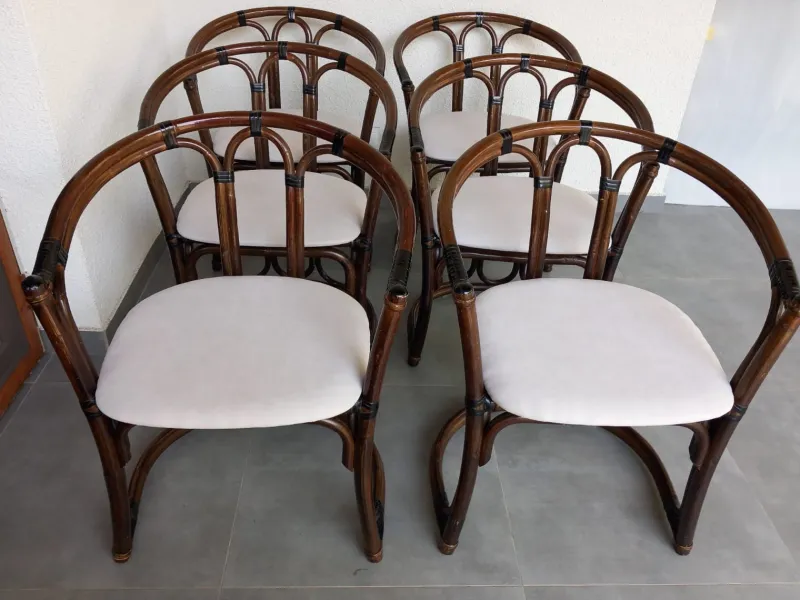 Pamono Vintage Italian Chairs, 1970s, Set of 6> Living Room Sets