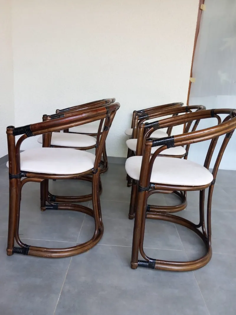 Pamono Vintage Italian Chairs, 1970s, Set of 6> Living Room Sets