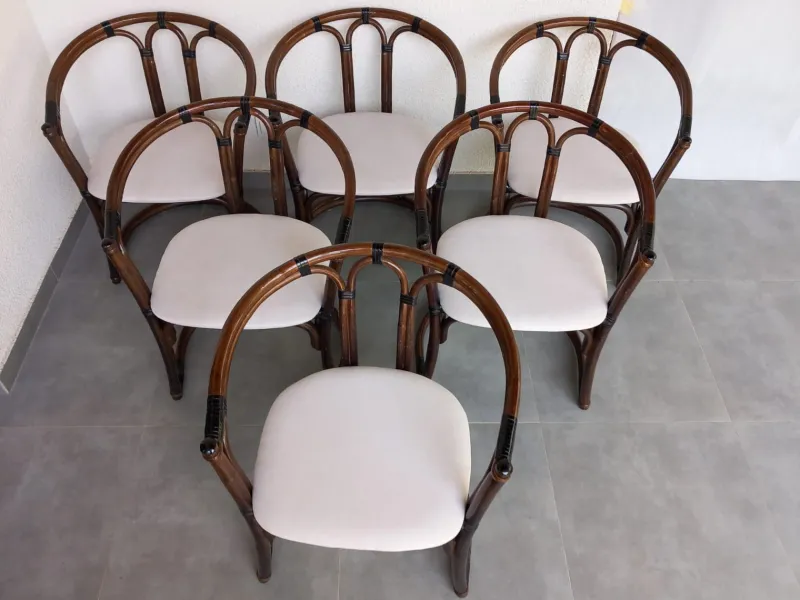 Pamono Vintage Italian Chairs, 1970s, Set of 6> Living Room Sets
