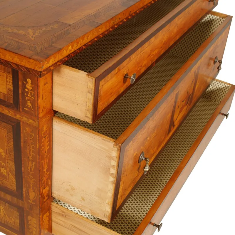 Pamono Vintage Italian Chest of Drawers from Meroni & Fossati, 1890s> Dressers, Commodes & Chests