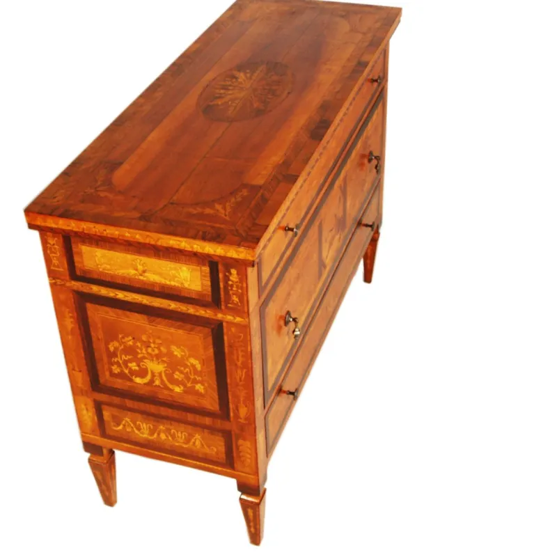 Pamono Vintage Italian Chest of Drawers from Meroni & Fossati, 1890s> Dressers, Commodes & Chests