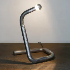 Pamono Vintage Italian Chrome Table Lamp, 1970s> Table Lamps