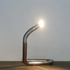 Pamono Vintage Italian Chrome Table Lamp, 1970s><noscript><img width=