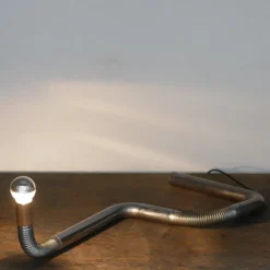 Pamono Vintage Italian Chrome Table Lamp, 1970s><noscript><img width=