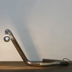 Pamono Vintage Italian Chrome Table Lamp, 1970s><noscript><img width=