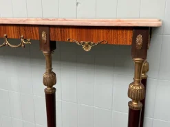 Pamono Vintage Italian Console with Marble Top, 1960s><noscript><img width=