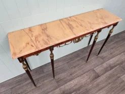 Pamono Vintage Italian Console with Marble Top, 1960s><noscript><img width=