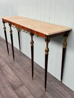 Pamono Vintage Italian Console with Marble Top, 1960s><noscript><img width=