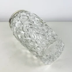 Pamono Vintage Italian Crystal and Silver Cocktail Shaker, 1940s><noscript><img width=