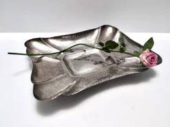 Outlet Pamono Vintage Italian Embossed Silver Plated Tray by Olri, 1950s